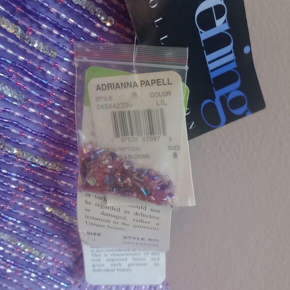 Y2K Silk Beaded Sequin Ombré Fairy Prom Dress - Picture 5 of 6